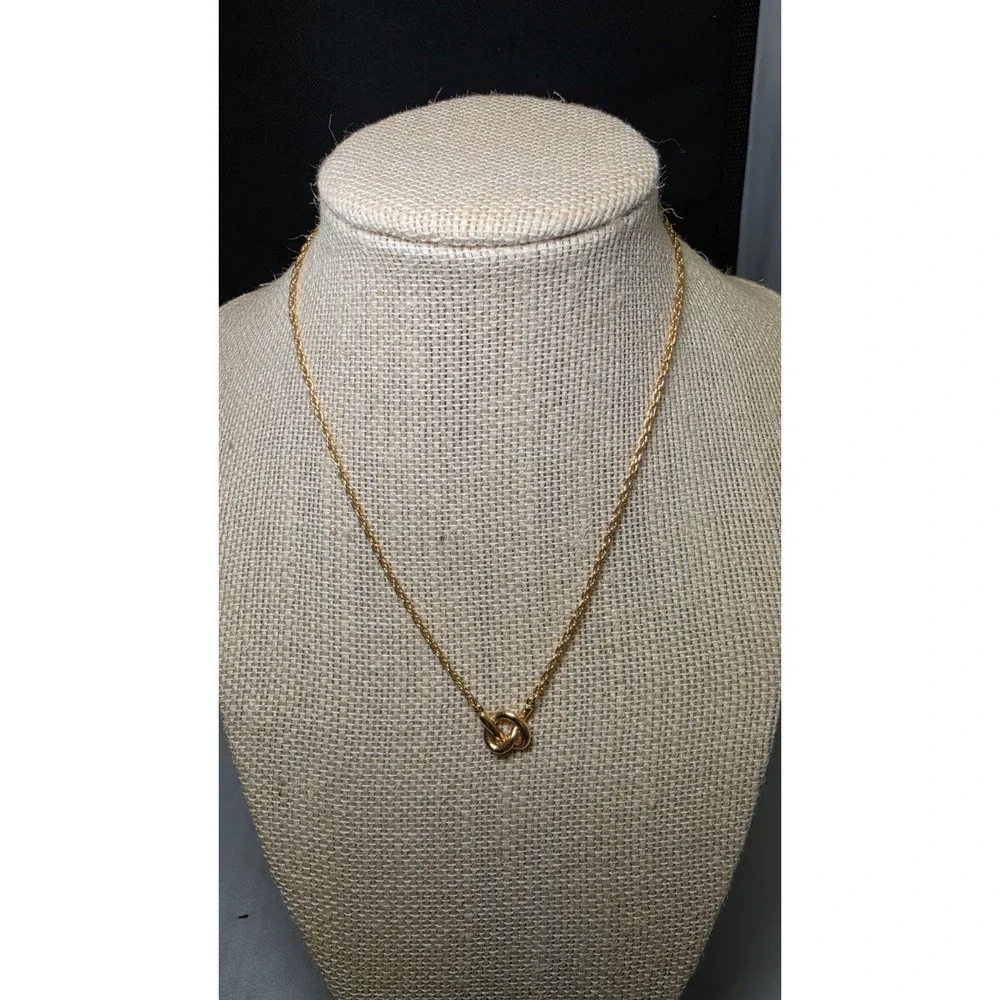 Ladies Girls Women Golden Knot Necklace | Minimalist Necklace Made By Hallmark